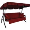 Angerer Hollywoodschaukel Trend Joy Bordeaux, 3-Sitzer -Gartenmöbel 1690254 WE FS 001 TrendJoyHollywoodschaukel