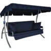 Angerer Hollywoodschaukel Trend Joy Marineblau, 3-Sitzer -Gartenmöbel 1690296 WE FS 001 TrendJoyHollywoodschaukel