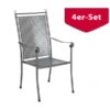 MWH Stapelsessel Excelsior, 4er Set -Gartenmöbel 1897685 WE FS 001 ExcelsiorStapelstuhl