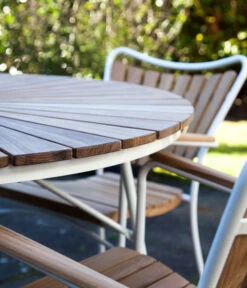 Cinas Gartentisch Ellen, Ca. Ø110/H74 Cm -Gartenmöbel 2012250 WE DE 001 TischEllenD110Weiss