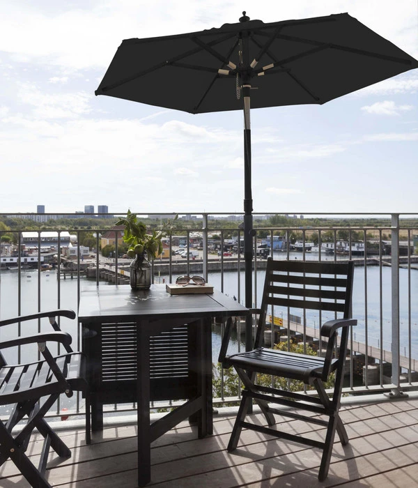 Cinas Balkonschirm, Rund, Ca. Ø180/H200 Cm 4 Cinas Balkonschirm, Rund, Ca. Ø180/H200 Cm – Bild 2