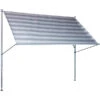 Angerer Klemmmarkise Premium, Gestreift, Ca. B150/H275/T170 Cm -Gartenmöbel 2072189 WE FS 001 KlemmmarkisePremium150cmStreifenhellgrau