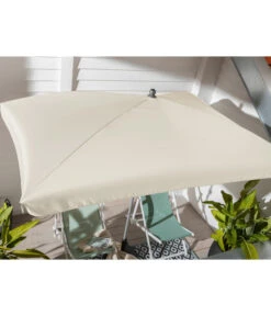 Dehner Sonnenschirm Keros, Rechteckig, Ca. B255/T170 Cm 16 Dehner Sonnenschirm Keros, Rechteckig, Ca. B255/T170 Cm -Gartenmöbel 2408060 WE MO 003 DehnerSchirmKerosCremeNeu