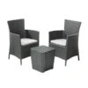 Best Balkon-Set Napoli, Graphit, 3-teilig -Gartenmöbel 3047289 WE FS 001 NapoliBalkonSetGraphit