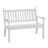 Blome Bank Hohenzollern, 2-Sitzer -Gartenmöbel 316638 WE FS 001 KunststoffbankHohenzollernweiss