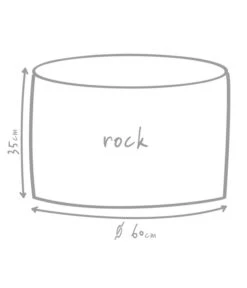 Outbag Outdoor-Sitzsack Rock Skin -Gartenmöbel 3453693 WE DE 002 GlobalBeddingRockDeluxeSkinKiesel