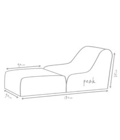 Outbag Outdoor-Sitzsack Peak Skin -Gartenmöbel 3472446 WE DE 002 PeakSkinKiesel