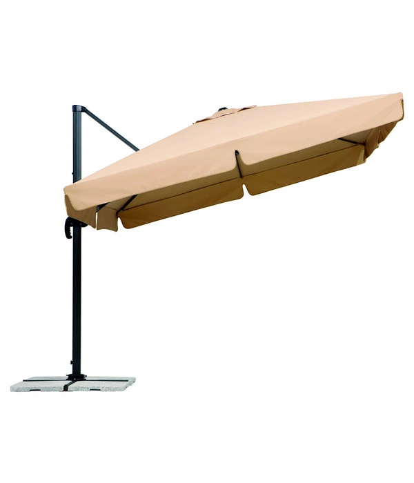 Schneider Classics Sonnenschirm Rhodos, Holzoptik, Quadratisch Ca. B300/T300 Cm 8 Schneider Classics Sonnenschirm Rhodos, Holzoptik, Quadratisch Ca. B300/T300 Cm – Bild 6