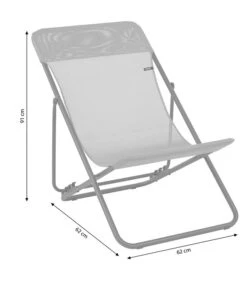 Lafuma Liegestuhl Maxi Transat, Batyline® -Gartenmöbel 4070017 WE BG 001 LafumaMaxiTransatLac