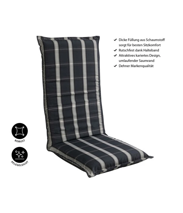 Dehner Hochlehnerpolster Lancy, Ca. B50/H8/T120 Cm 5 Dehner Hochlehnerpolster Lancy, Ca. B50/H8/T120 Cm – Bild 3