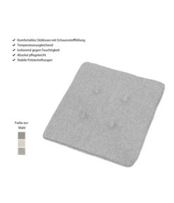 Dehner Balkonkissen Noah, Ca. B39/H3/T39 Cm 9 Dehner Balkonkissen Noah, Ca. B39/H3/T39 Cm -Gartenmöbel 4174199 WE IG 001 BalkonkissenNoahAnthrazit