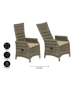 Dehner Geflechtsessel Siena, Braun Meliert -Gartenmöbel 4209961 WE IG 001 FlechtsesselSiena2019