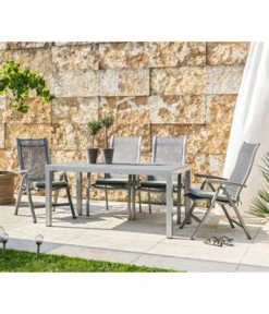 Dehner Ausziehtisch Chicago, Ca. B160-210/H74/T90 Cm -Gartenmöbel 4210381 4210316 4210274 WE MO 001 DehnerGruppeChicagoNEU