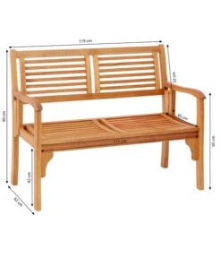 Dehner Klappbank Douglas, 2-Sitzer -Gartenmöbel 4216784 WE BG 001 KlappbankDouglas