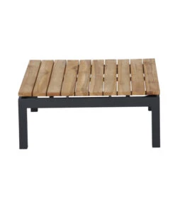 Siena Garden Teak-Loungetisch Alvida, Anthrazit/natur, Ca. B74/H30/T74 Cm -Gartenmöbel 4330155 WE DE 002 Loungetischalvida