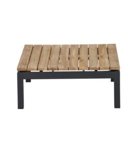 Siena Garden Teak-Loungetisch Alvida, Anthrazit/natur, Ca. B74/H30/T74 Cm -Gartenmöbel 4330155 WE DE 004 Loungetischalvida