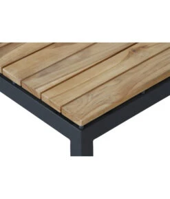 Siena Garden Teak-Loungetisch Alvida, Anthrazit/natur, Ca. B74/H30/T74 Cm -Gartenmöbel 4330155 WE DE 005 Loungetischalvida