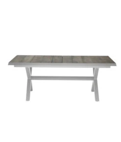 Siena Garden Ausziehtisch Sincro, Hellgrau, Ca. B200-260/H77/T100 Cm -Gartenmöbel 4331245 WE DE 003 Ausziehtischsincroweiss