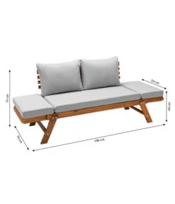Dehner Holz-Sofa Macao -Gartenmöbel 4407383 WE BG 001 SofaMacaoNEU