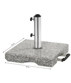 Dehner Granit-Schirmständer -Gartenmöbel 4409991 WE BG 001 SchirmstaenderEckig