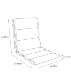 KETTtex Niederlehnerpolster Kiruna, Ca. B103/H3/T50 Cm -Gartenmöbel 4448999 WE FS 004 Kiruna