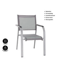 Dehner Balkon-Stapelstuhl Dallas -Gartenmöbel 5302070 WE IG 001 DehnerBalkon StapelstuhlDallas