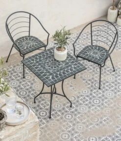 Dehner Mosaiktisch Madeleine, Eckig -Gartenmöbel 6666549 WE MO 001 DehnerMosaiktischMadeleineeckigklein