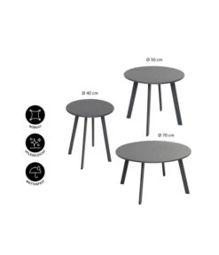 Dehner Kaffeetisch Lian -Gartenmöbel 6666705 6666713 6666721 WE IG 001 DehnerKaffetischLian