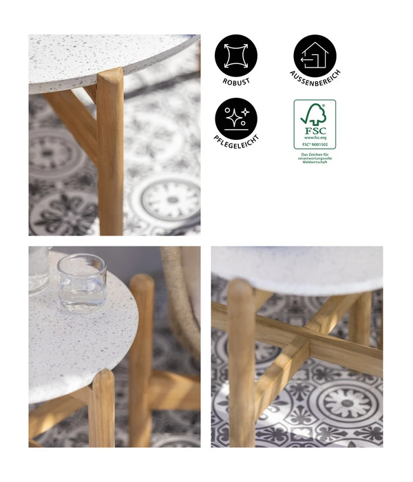 Dehner Tisch Portofino, Ca. Ø45,5/H47,8 Cm 6 Dehner Tisch Portofino, Ca. Ø45,5/H47,8 Cm – Bild 4