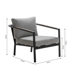 Dehner Alu-Lounge New York, 4-teilig -Gartenmöbel 6670954 WE BG 002 LoungeNewYork