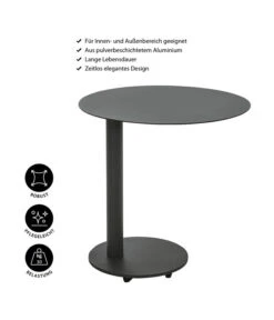 Dehner Beistelltisch Mika, Ca. Ø50/H50 Cm -Gartenmöbel 6701015 WE IG 001 BeistelltischMika