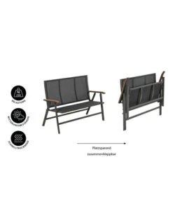 Dehner Klappbank Colmar, 2-Sitzer -Gartenmöbel 6701692 WE IG 001 DehnerKlappbankColmar2Sitzer