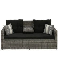 Dehner Flecht-Truhenbank Föhr, 3-Sitzer -Gartenmöbel 6704795 WE FS 003 TruhenbankFoehrNeu