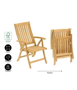 Dehner Klappsessel Havanna -Gartenmöbel 6707863 WE IG 001 KLAPPSESSELHAVANNATEAK
