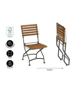 Dehner Klappstuhl Tegernsee -Gartenmöbel 6708051 WE IG 001 KLAPPSTUHLTEGERNSEE