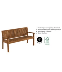 Dehner Gartenbank Valetta -Gartenmöbel 6708614 WE IG 001 BankValetta3er
