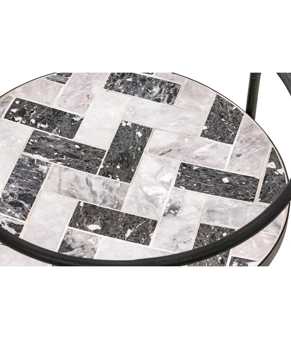 Dehner Mosaikbeistelltisch Letizia, Ca. Ø41/H74 Cm 4 Dehner Mosaikbeistelltisch Letizia, Ca. Ø41/H74 Cm – Bild 3