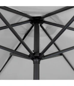 Derby Kurbelschirm Basic Lift Neo, Rund, Ca. Ø180 Cm -Gartenmöbel 6739130 WE DE 001 BasicLiftNeo180hellgrau