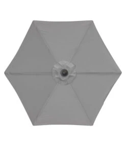 Derby Kurbelschirm Basic Lift Neo, Rund, Ca. Ø180 Cm -Gartenmöbel 6739130 WE FS 003 BasicLiftNeo180hellgrau