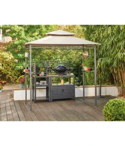 Siena Garden Pavillon BBQ, Ca. B90/H248/T127 Cm -Gartenmöbel 6776280 WE MO 002 PAVILLON BBQ RECHTECKIG