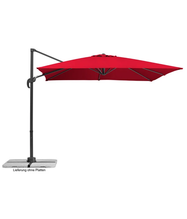 Schneider Ampelschirm Rhodos Junior, Quadratisch, Ca. B270/T270 Cm 3 Schneider Ampelschirm Rhodos Junior, Quadratisch, Ca. B270/T270 Cm