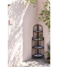 Dehner Mosaik Eckregal Diana, Ca. B33/H132,5/T33 Cm -Gartenmöbel 6875165 WE MO 002 EckregalMosaikDiana