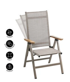 Dehner Klappsessel Cleveland, Hellbraun 12 Dehner Klappsessel Cleveland, Hellbraun -Gartenmöbel 6894109 WE IG 001 KlappsesselClevelandHBNEU