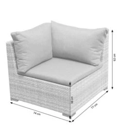 Dehner Balkonset Como, 4-teilig -Gartenmöbel 6894166 WE DE 003 BalkonSetComoSkizze