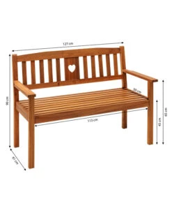 Dehner Bank Heart -Gartenmöbel 6897763 WE BG 001 2SitzerBankHeart