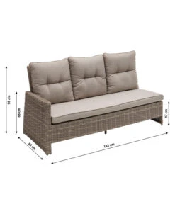 Dehner Geflechtlounge Bologna, 5-teilig -Gartenmöbel 6903447 WE BG 001 LoungeBologna korrektur