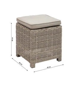 Dehner Geflechtlounge Bologna, 5-teilig -Gartenmöbel 6903447 WE BG 003 LoungeBolognaNEU