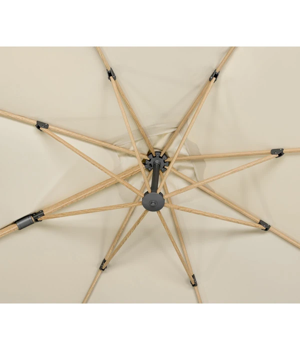 Schneider Ampelschirm Rhodos Twist Woody, Quadratisch, Ca. B300/T300 Cm 10 Schneider Ampelschirm Rhodos Twist Woody, Quadratisch, Ca. B300/T300 Cm – Bild 8