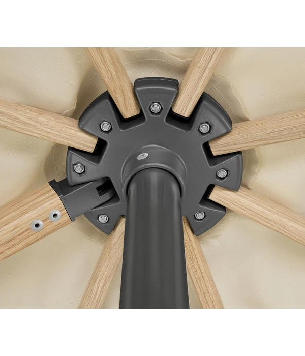 Schneider Ampelschirm Rhodos Twist Woody, Quadratisch, Ca. B300/T300 Cm 11 Schneider Ampelschirm Rhodos Twist Woody, Quadratisch, Ca. B300/T300 Cm – Bild 9