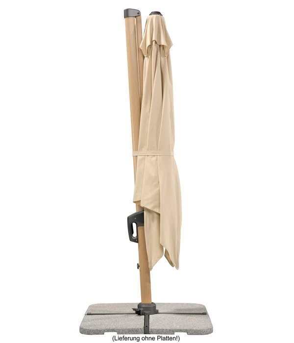 Schneider Ampelschirm Rhodos Twist Woody, Quadratisch, Ca. B300/T300 Cm 15 Schneider Ampelschirm Rhodos Twist Woody, Quadratisch, Ca. B300/T300 Cm – Bild 13